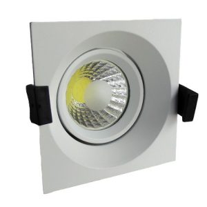 Beépíthető fehér négyszög LED lámpa 8W