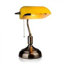 Sárga asztali lámpa banker