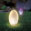 Napelemes kerti RGB+W LED lámpa 1W tojás