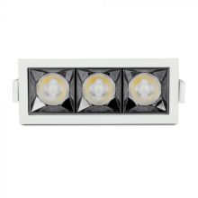 Beépíthető fehér négyszög LED lámpa 12W 12° SAMSUNG chipek CRI90
